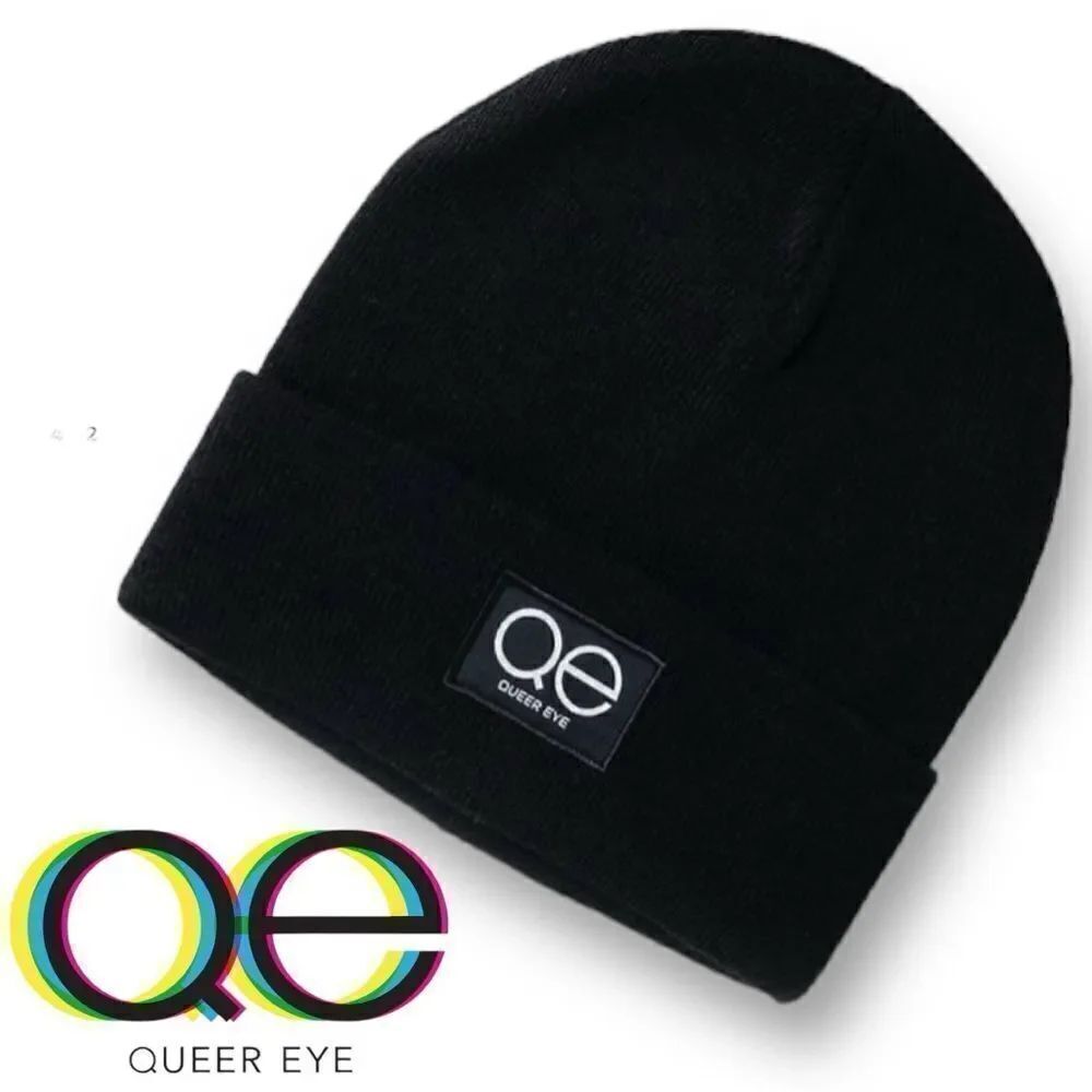 QUEER EYE Unisex Beanie in Black Color